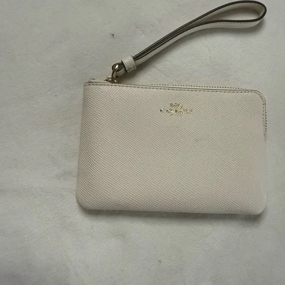 Coach Ivory Leather Wristlet - Picture 7 of 8